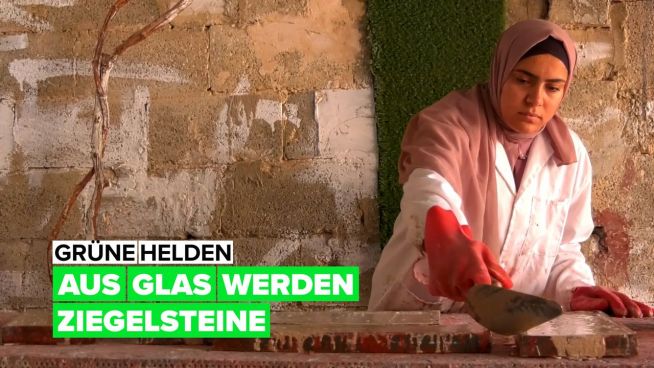 Grüne Helden: Aus Glasmüll werden ökologische Ziegelsteine