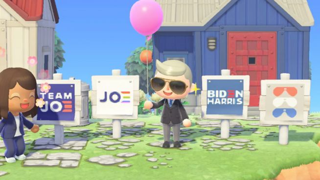 Würdest du deine Animal Crossing Insel mit Joe Biden-Schildern schmücken?