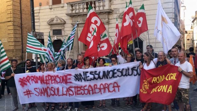 Italienische Demonstration für Carola Rackete