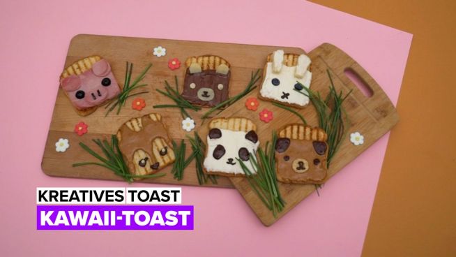 Kreatives Toast: Kawaii-Toast